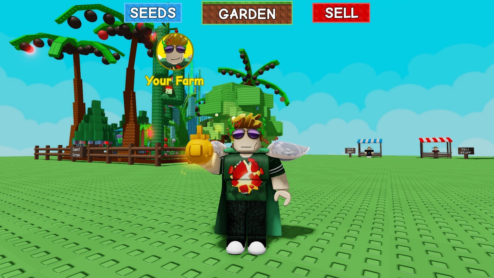 The Pollinated Mutation turns the fruit yellow (Image via Roblox)
